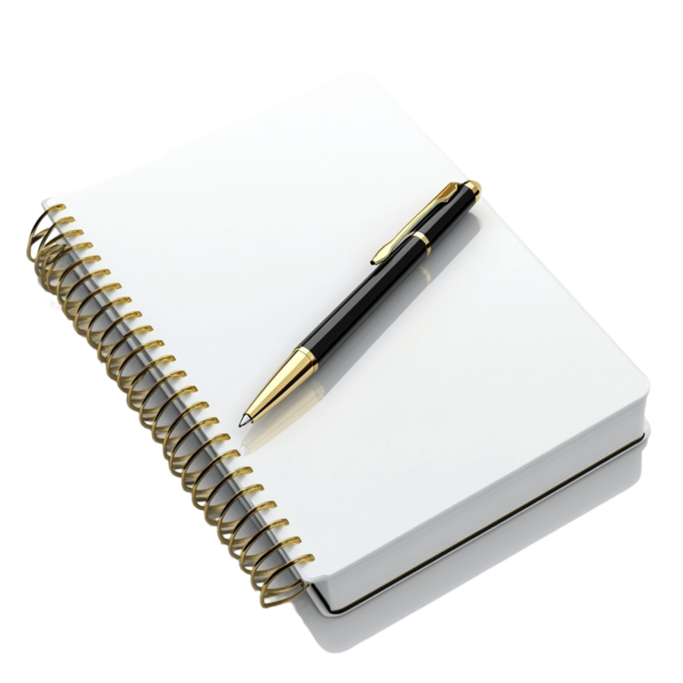 Pen and Notebook AI-Generative png