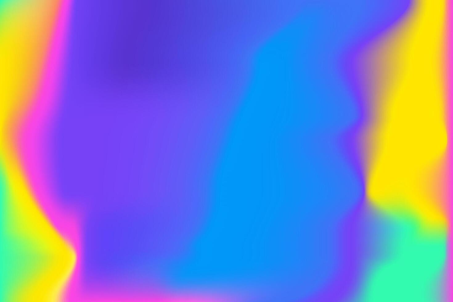Vibrant abstract gradient of blue, purple, yellow, and pink. Ideal for backgrounds, design inspiration, digital art, or creative projects vector