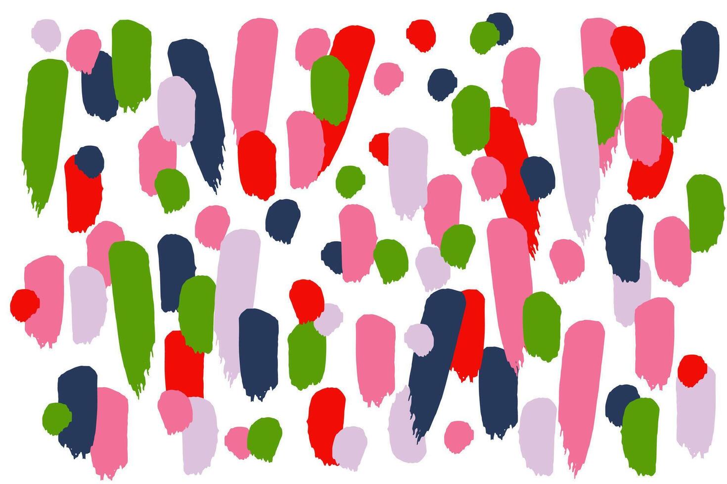 Abstract Painting background With Green, Pink, Red, lilac Colors brushstrokes. bright, vibrant, creating dynamic, energetic composition for poster, banner, card, cover designs vector