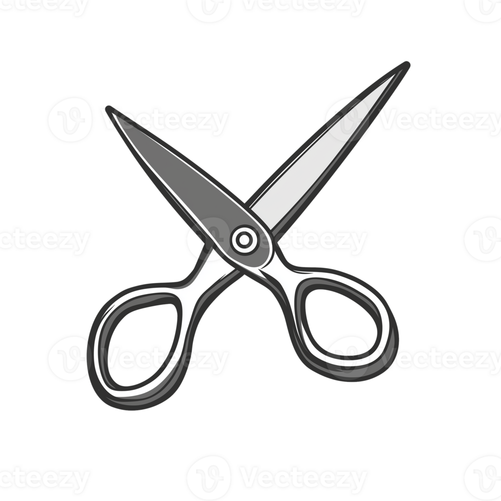 Sharp Scissors Drawing png