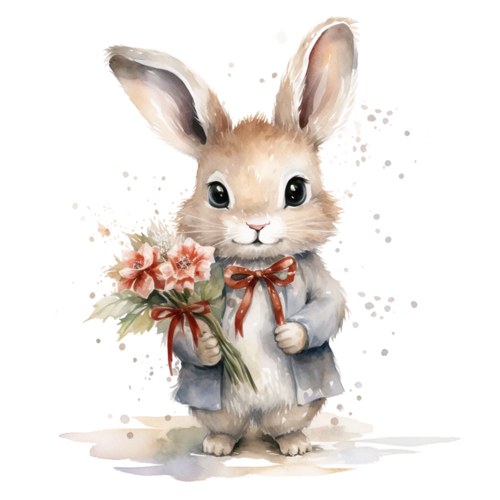 Happy Rabbits flower png