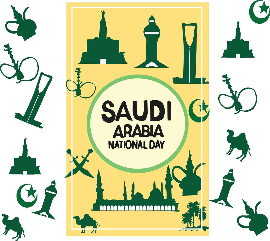 saudi arabia national day vector