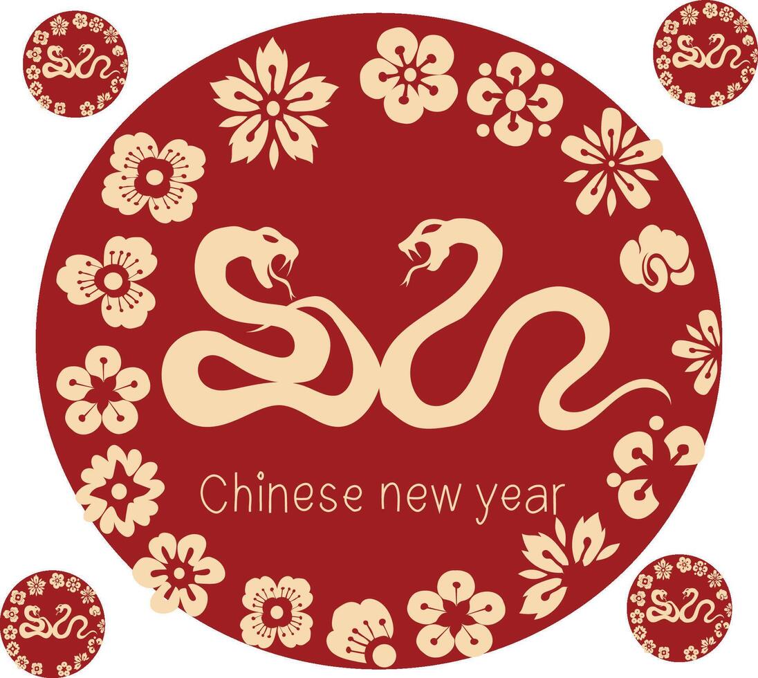 Year of the snake vector