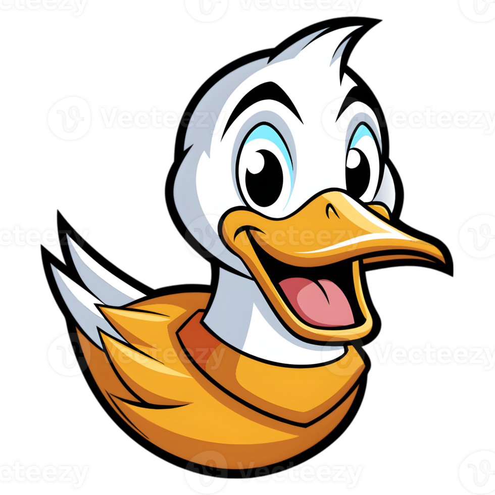 Cartoon Duck Logo png