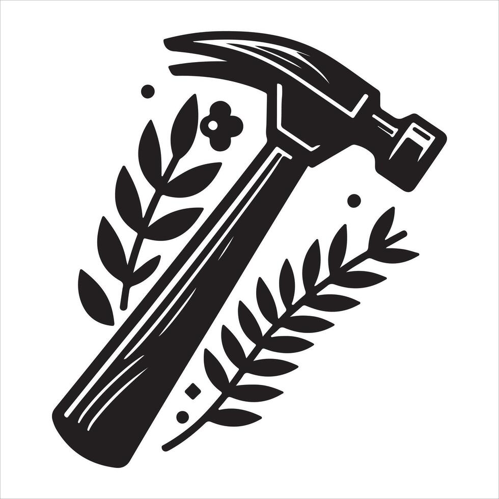 Hammer art illustration vector