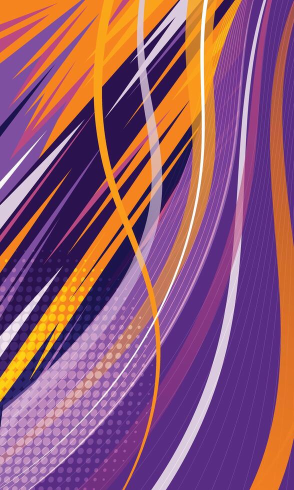 Abstract geometric stripes racing style car wrap sticker design vector