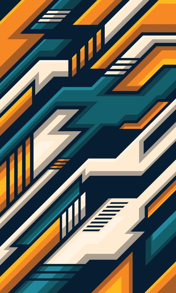 Abstract futuristic geometric background for extreme jersey team, racing, gaming, etc vector