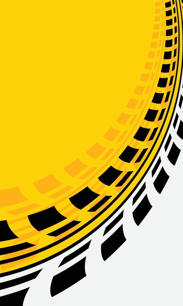 Tire track sign background vector