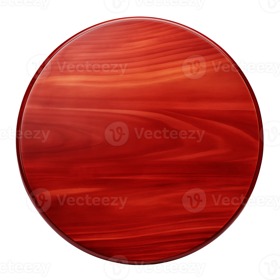 Abstract red circle background with wood texture png