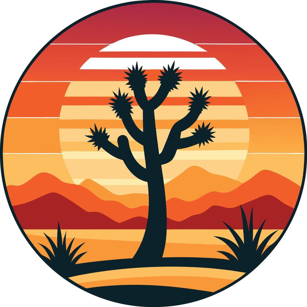 Cactus Illustration Detailed Digital Art vector