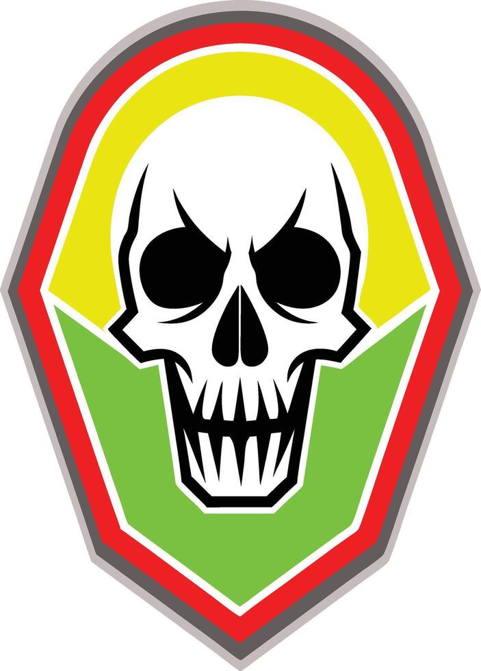 Skull Halloween t-shirt design vector