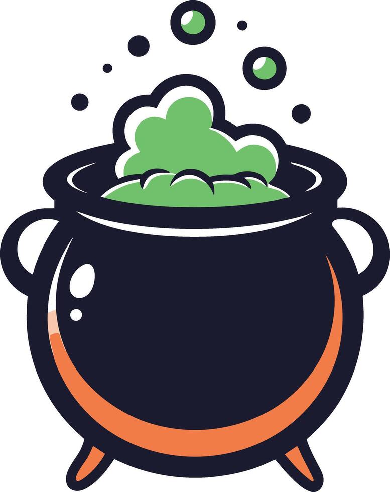 Halloween and a potion vector