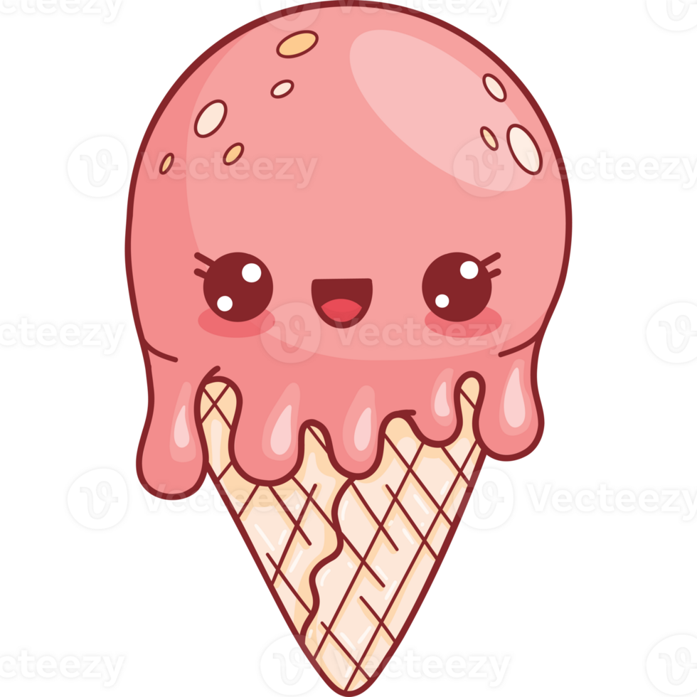 Ice cream cone character png