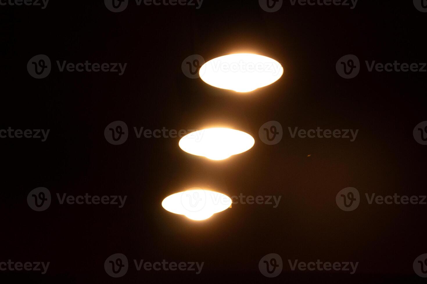 Antique interior lighting with warm light photo