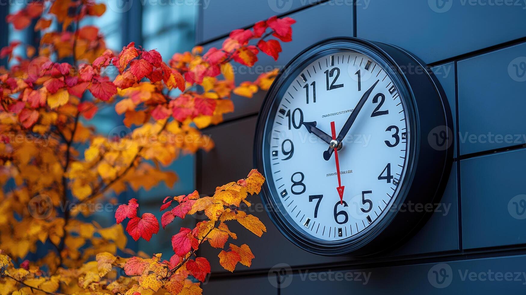 Old clock showing time passing photo