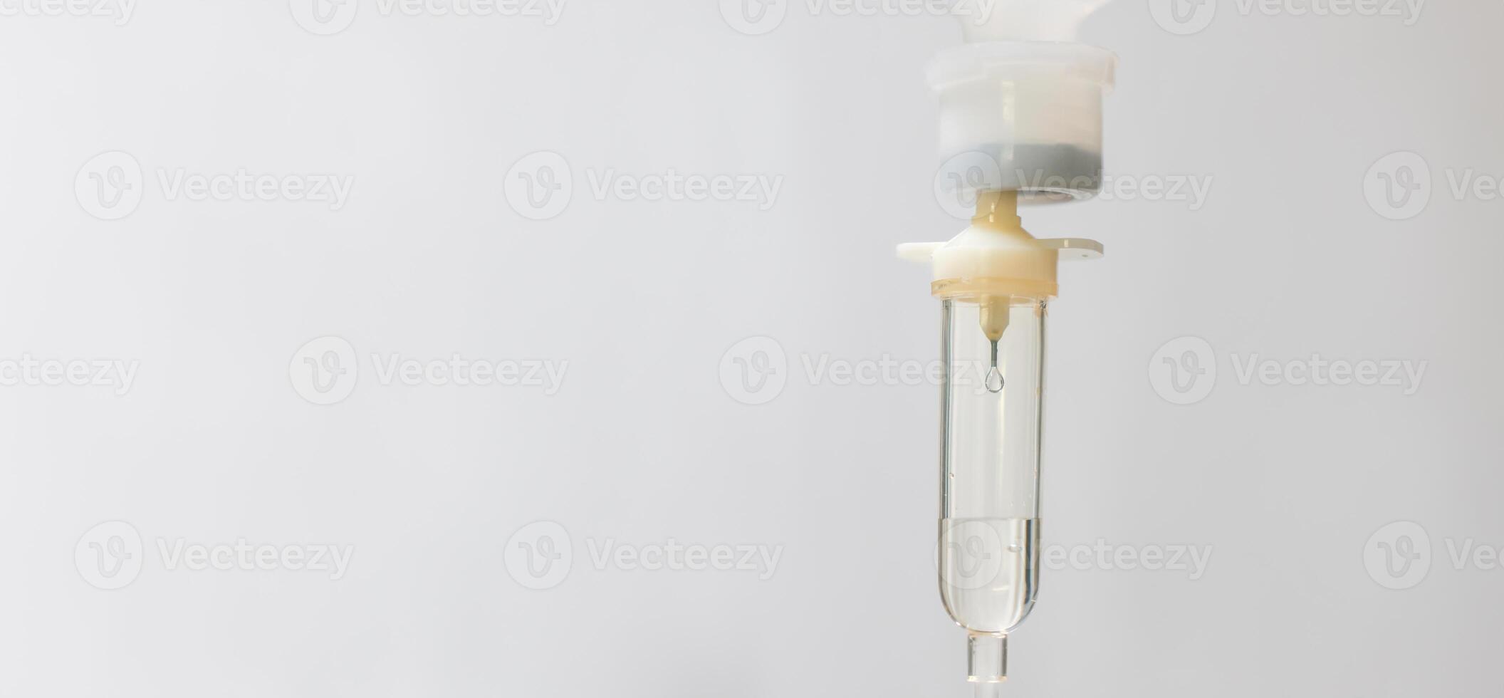 Saline drip in the hospital. 0.9 Normal saline solution NSS. Set vitamin iv fluid intravenous drop Because it is influenza A. Concept about of treatment, emergency, medical, chemotherapy, sick. photo