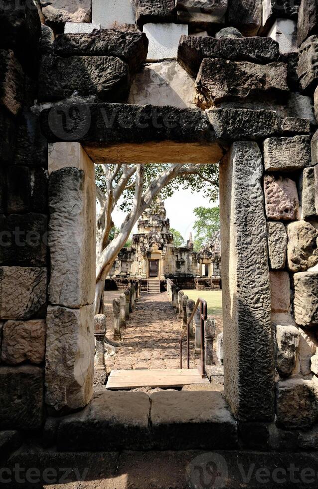 The window view in Prasart Sadok kok Thom. photo