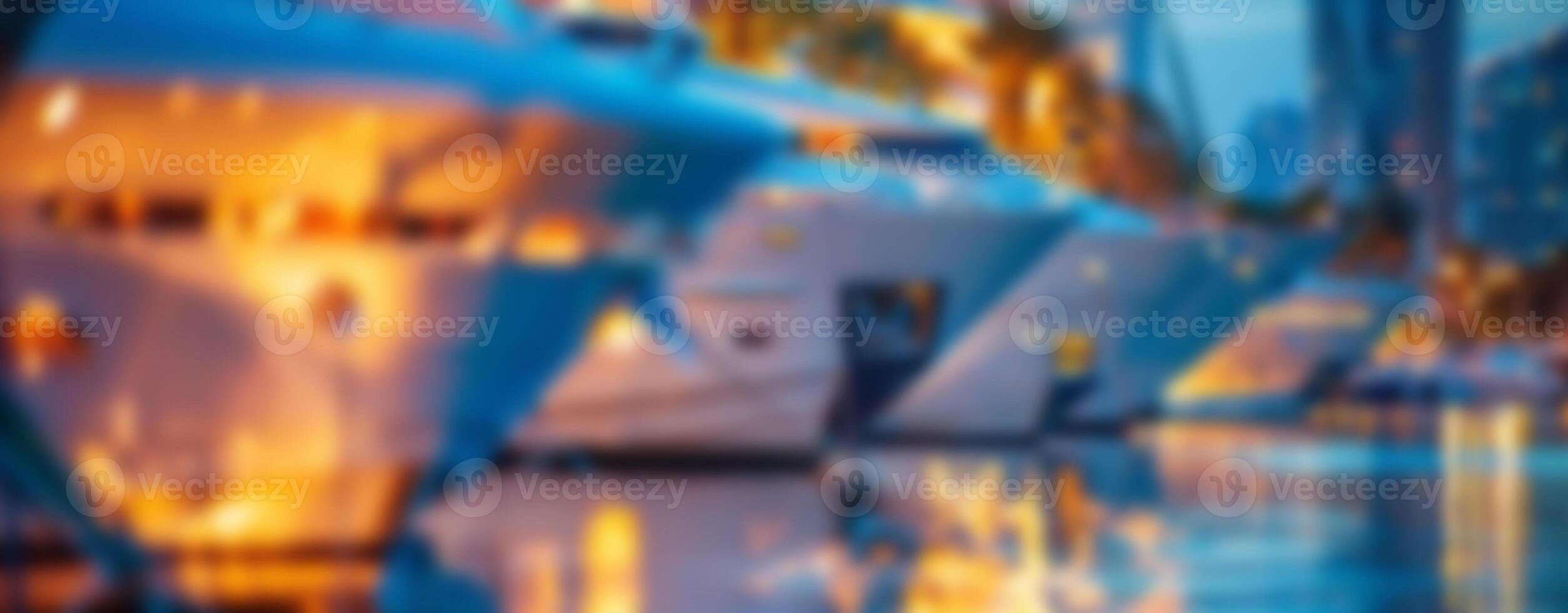 Offshore, super yachts against the backdrop of a modern city. Tax evasion. Blurred background photo