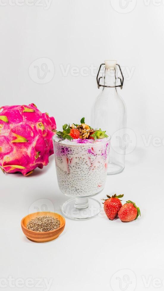 Chia Pudding Composition photo