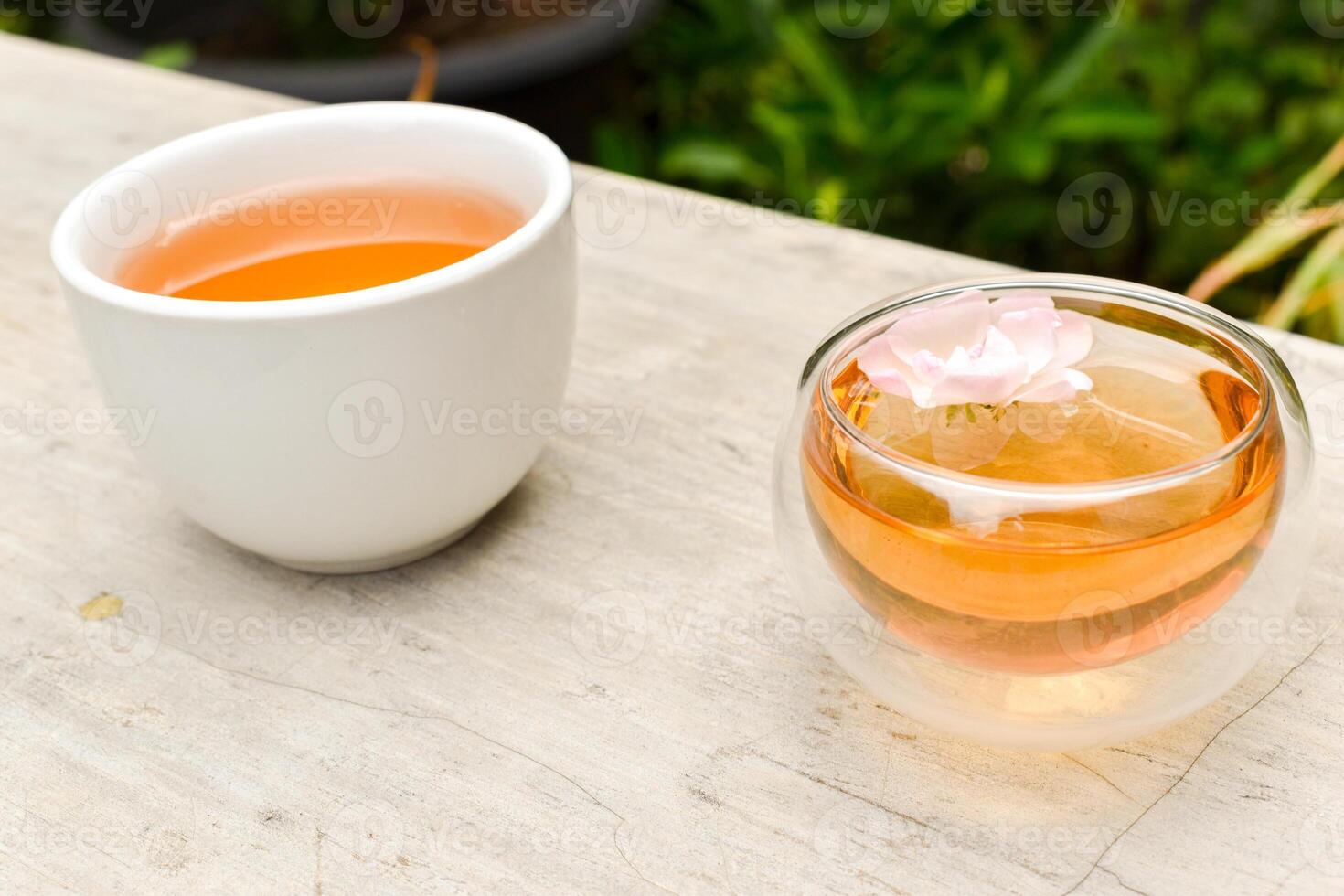 Drinking Tea in the Garden photo