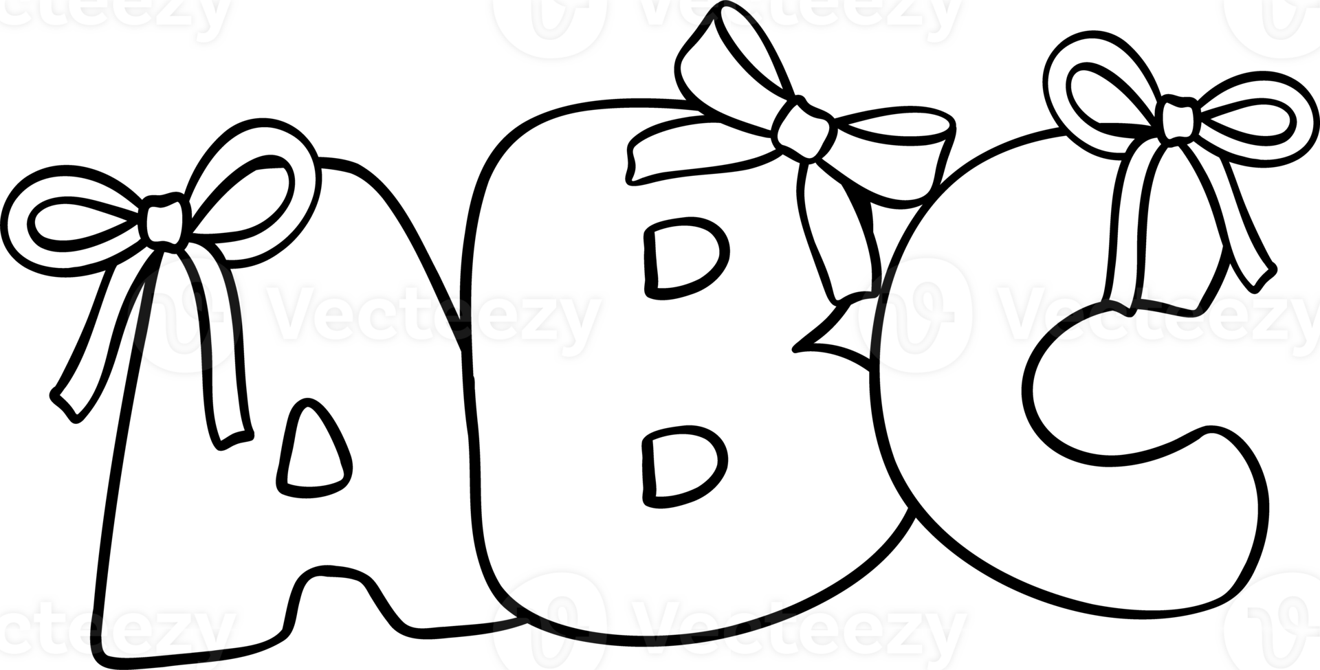 kokett flickaktigt ABC ord skola leveranser png