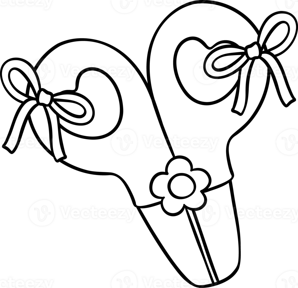 Coquette Girly pink scissors School supplies png