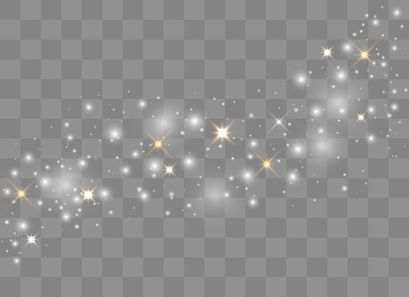 White sparks glitter special light effect. vector