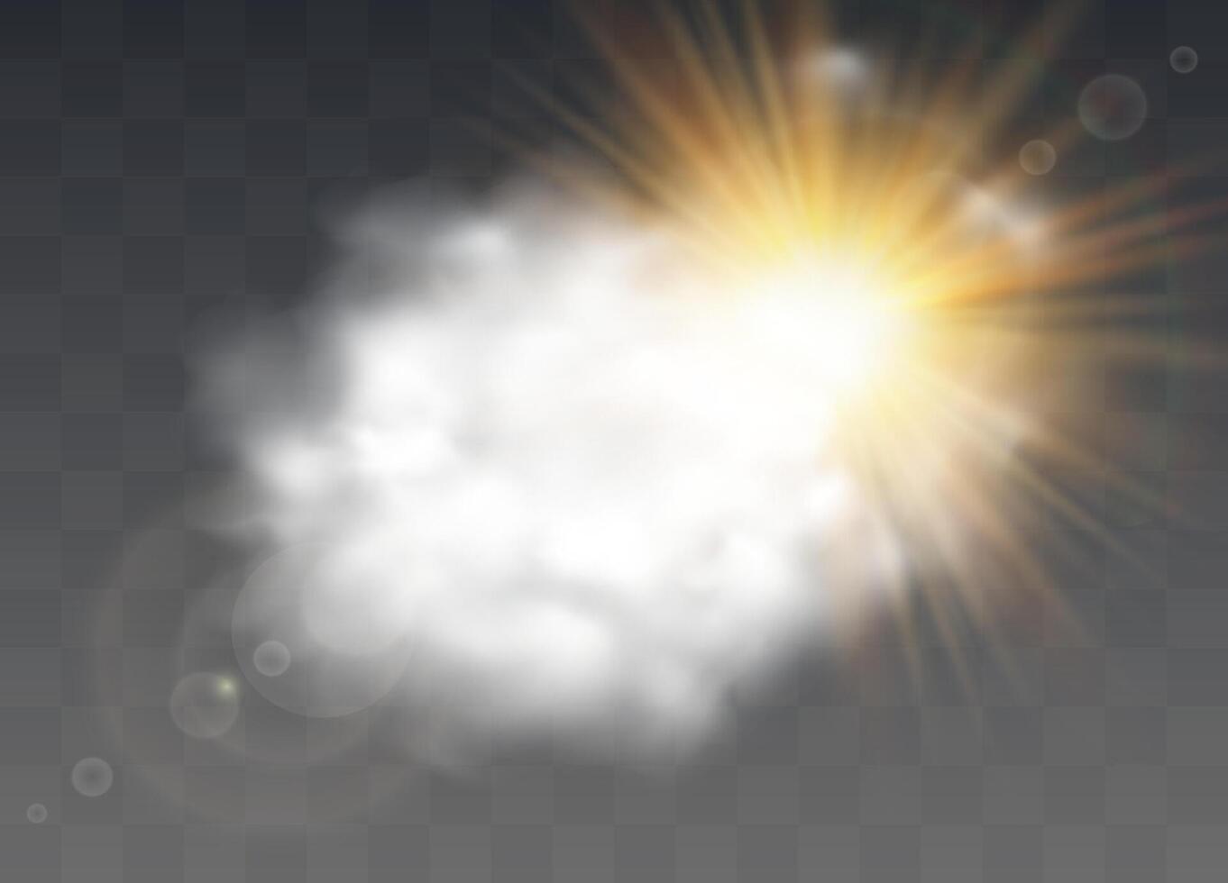 Glow transparent light effect vector
