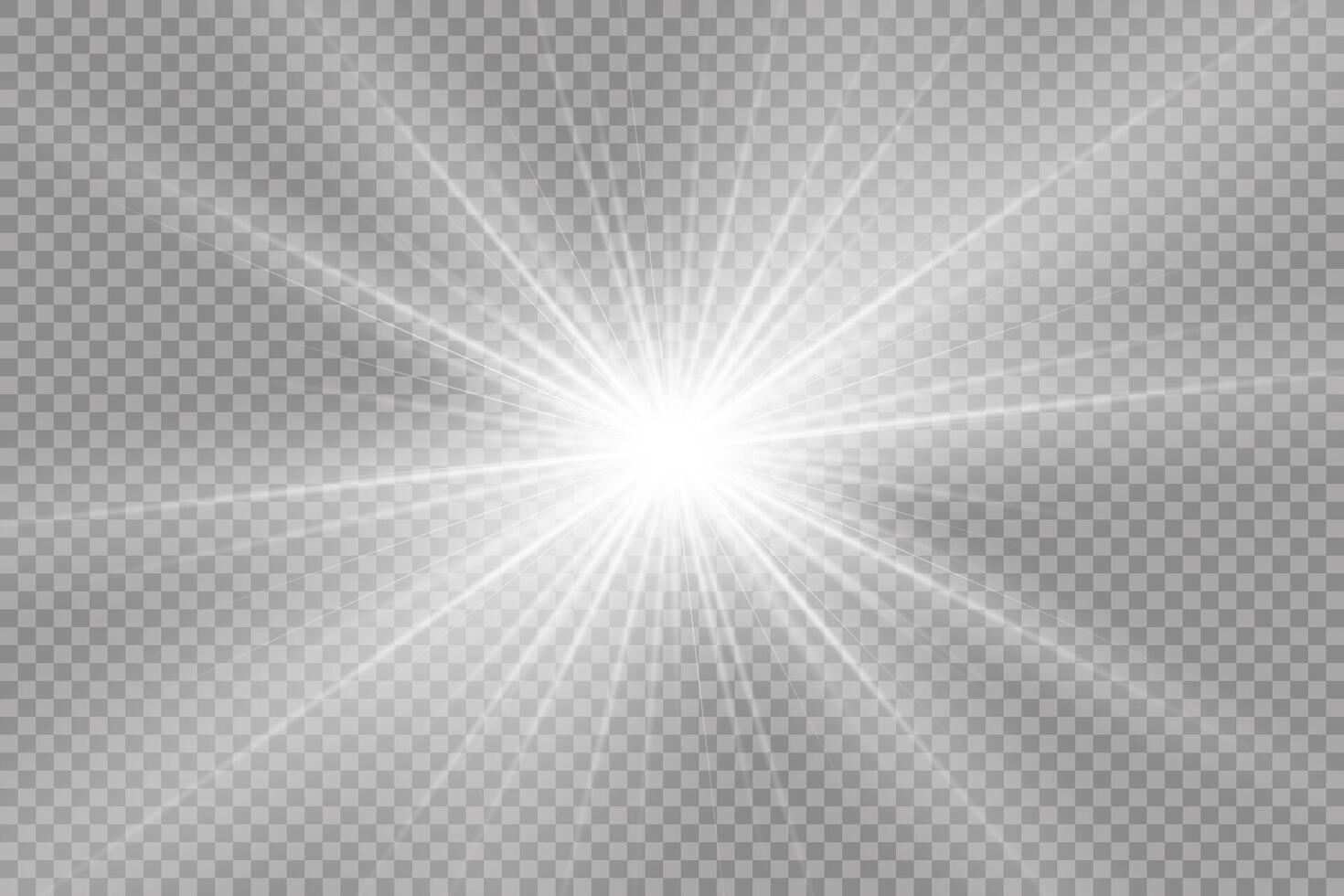 Glow light effect. Star burst with sparkles. Sun. vector