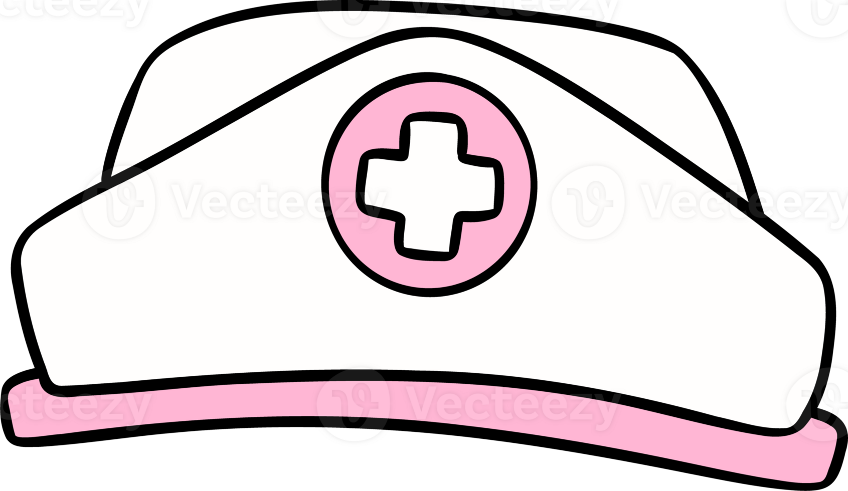 Pastel nurse cap png