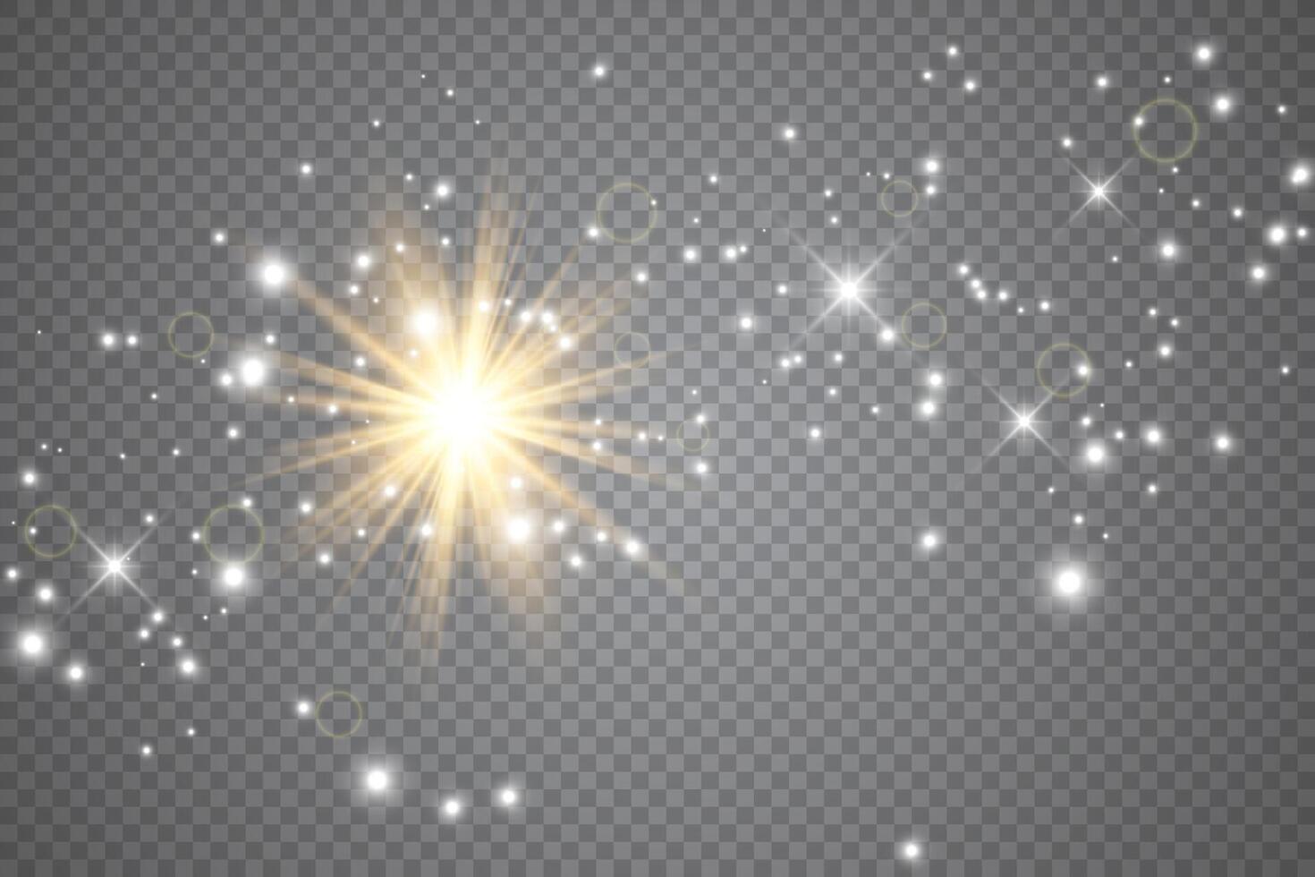 Sparks glitter special light effect vector
