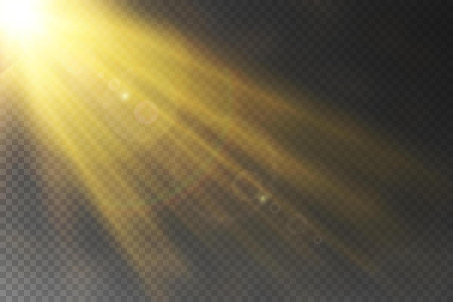 Transparent sunlight special lens flare light effect. vector