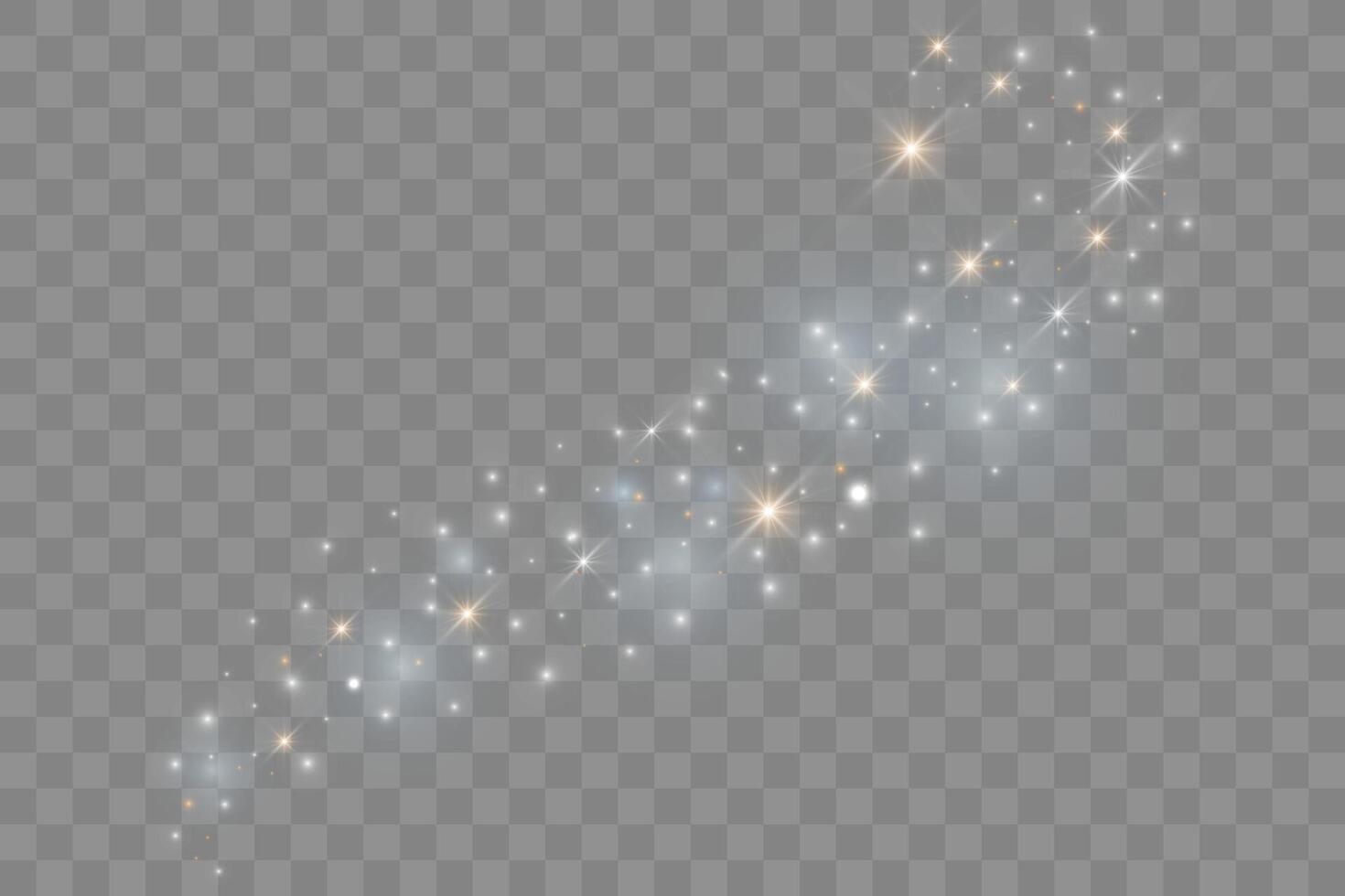 Sparkling magic dust particles. vector