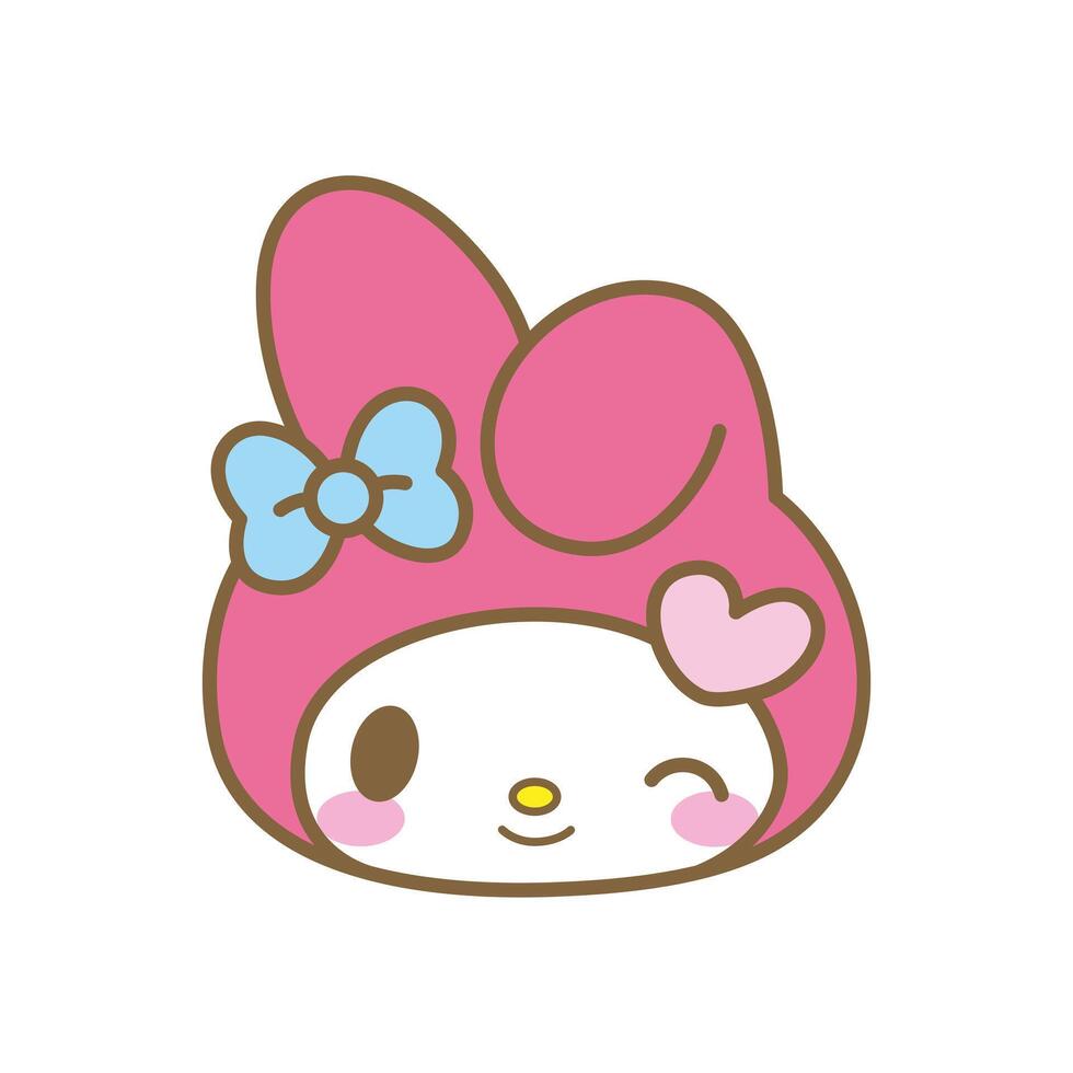 MELODY CHARACTER HEAD vector