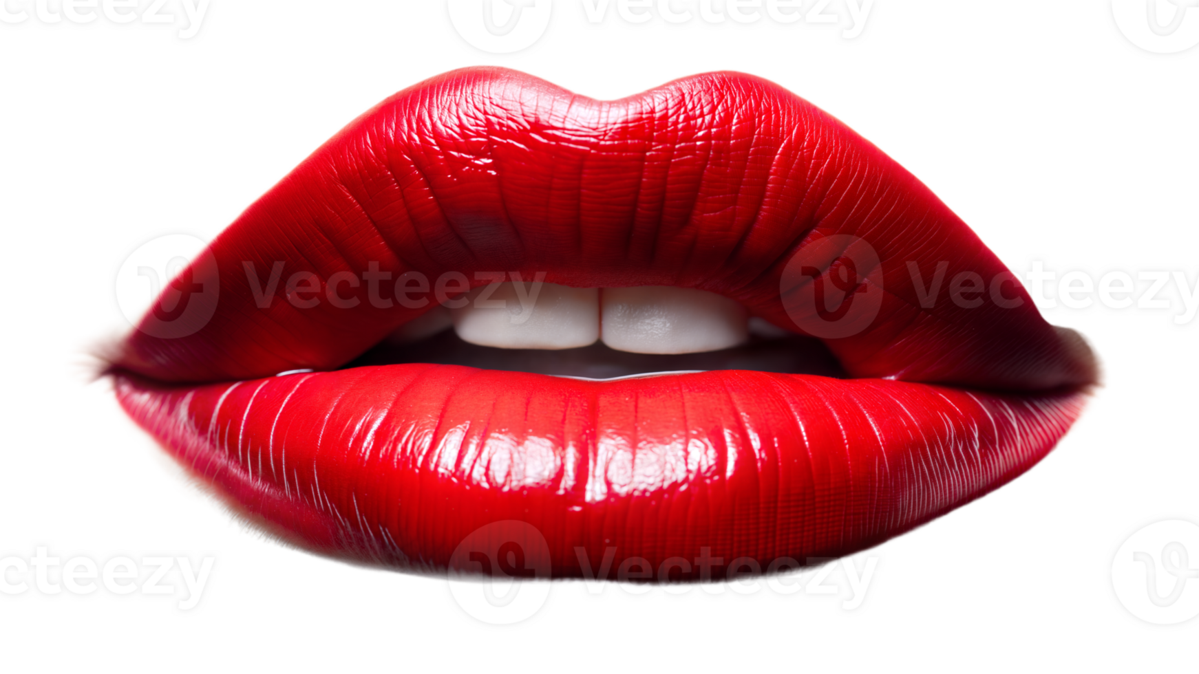 rood lippen geïsoleerd Aan transparant achtergrond png