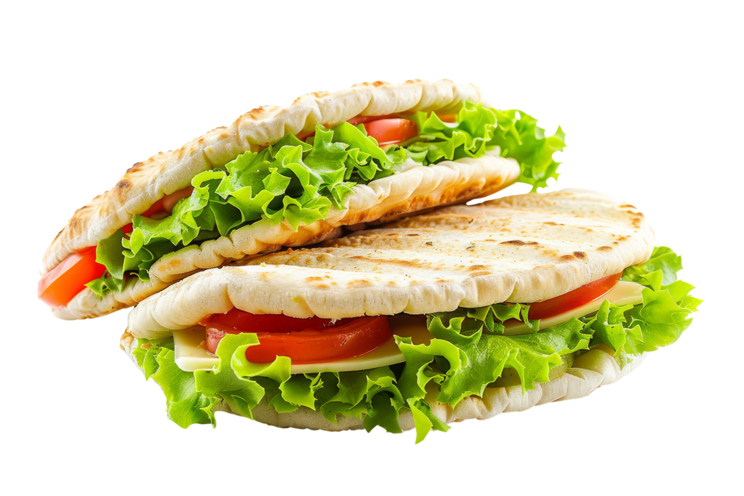 Fresh Veggie Pita Sandwich png