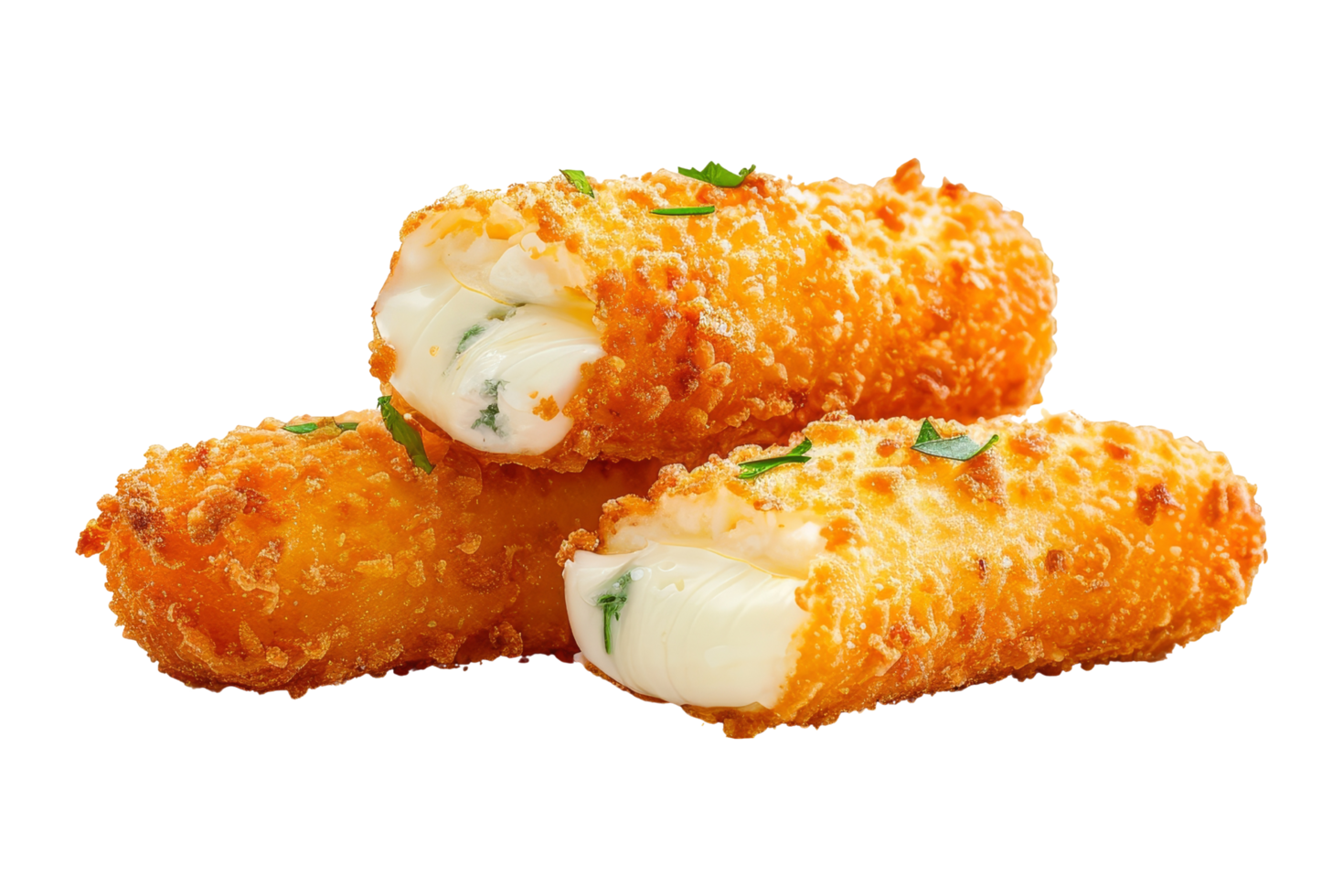 Crispy Fried Cheese Sticks with Herbs png