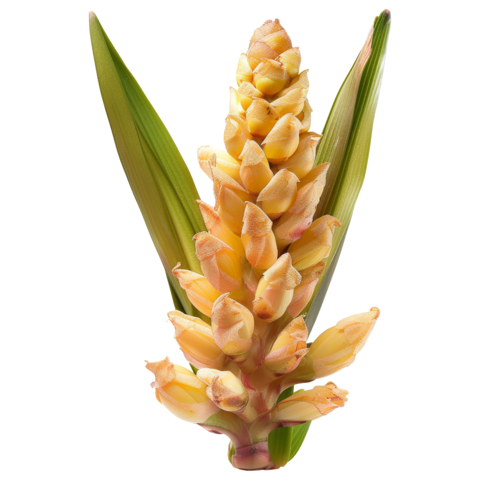 cerca arriba de un amarillo jengibre flor brote png