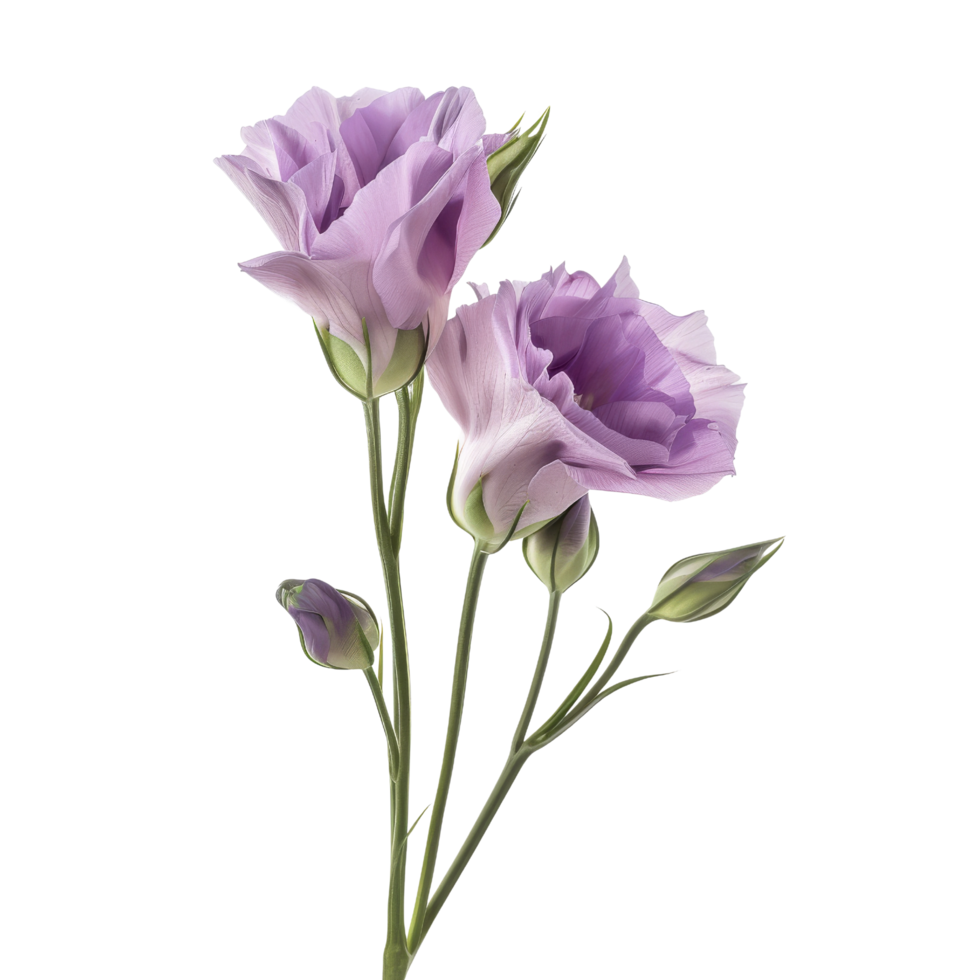 Purple Lisianthus Flower Bouquet png