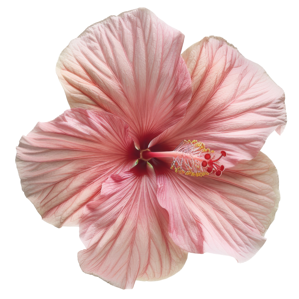 Pink Hibiscus Flower Close Up png