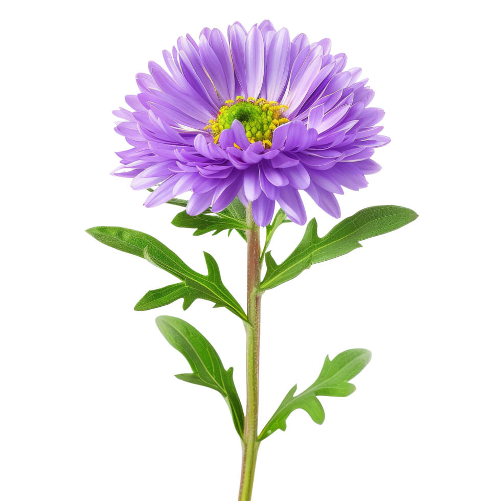 Purple Aster Flower Isolated png
