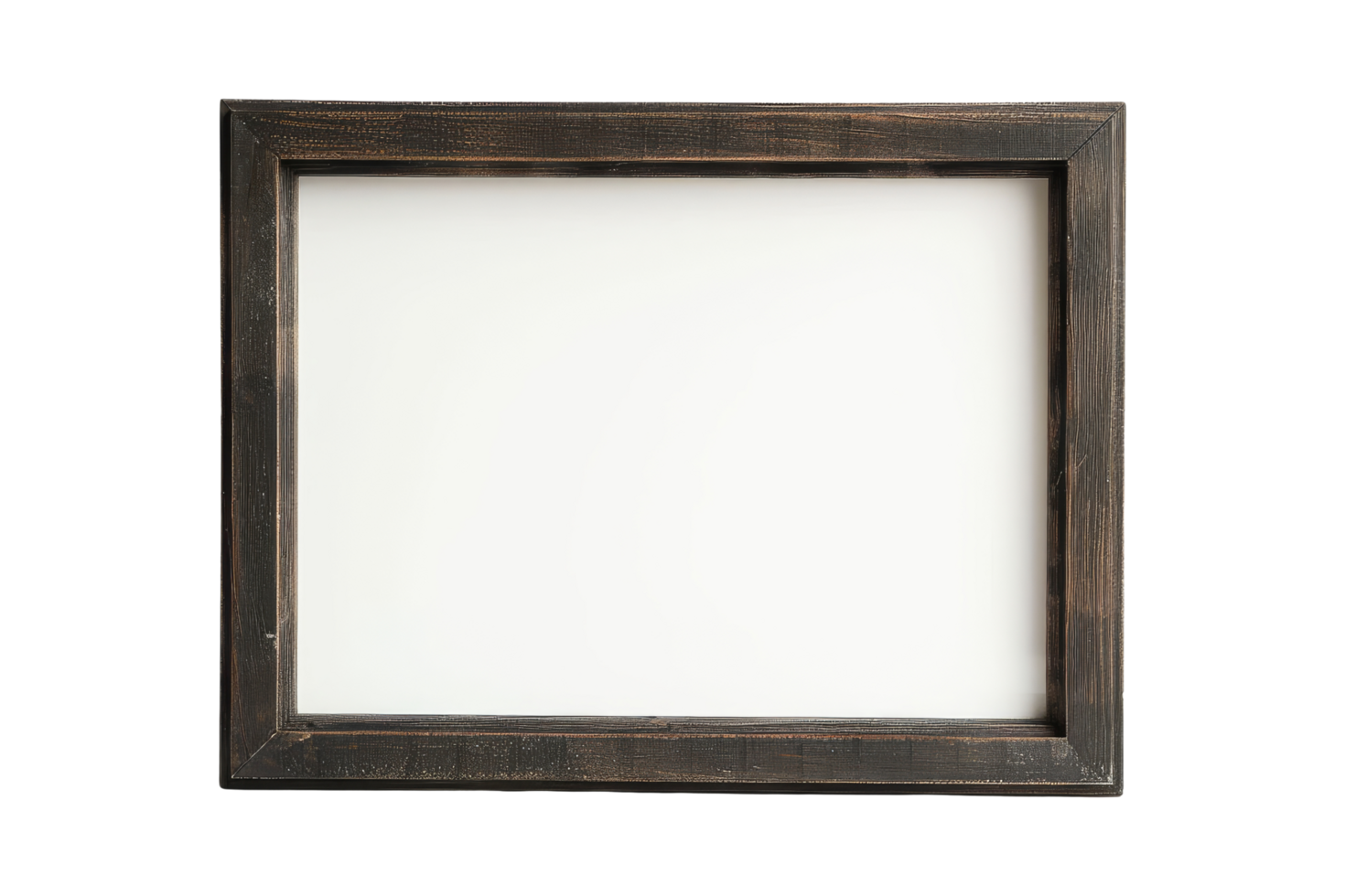 Black Wooden Frame Isolated png