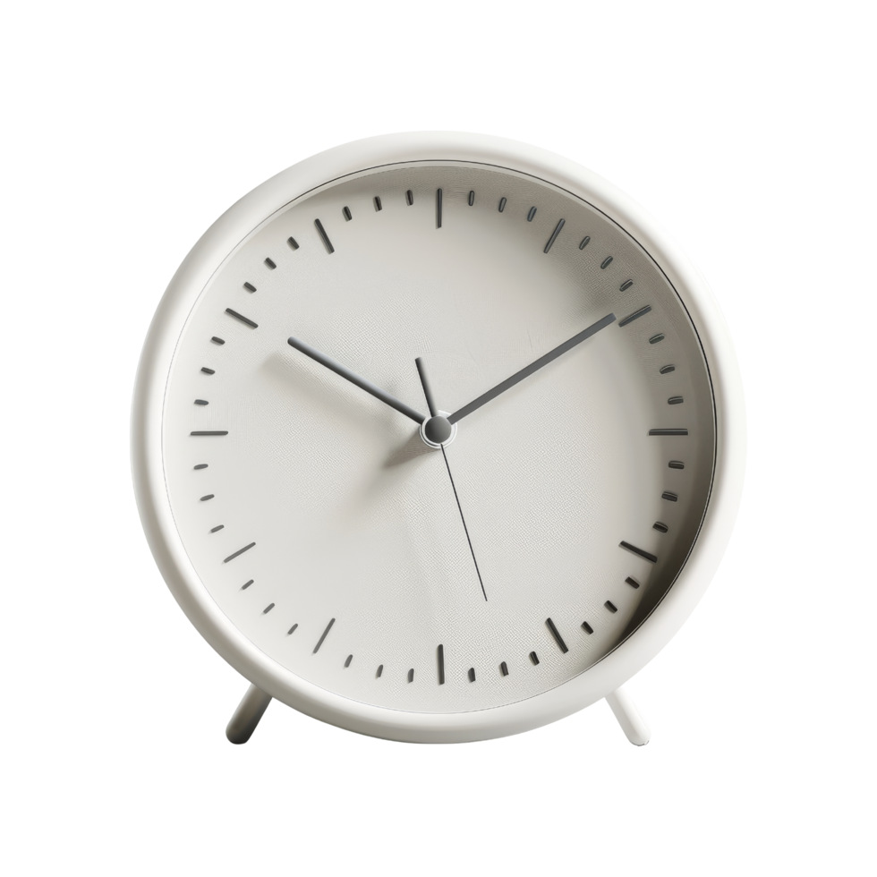 White Alarm Clock Isolated png