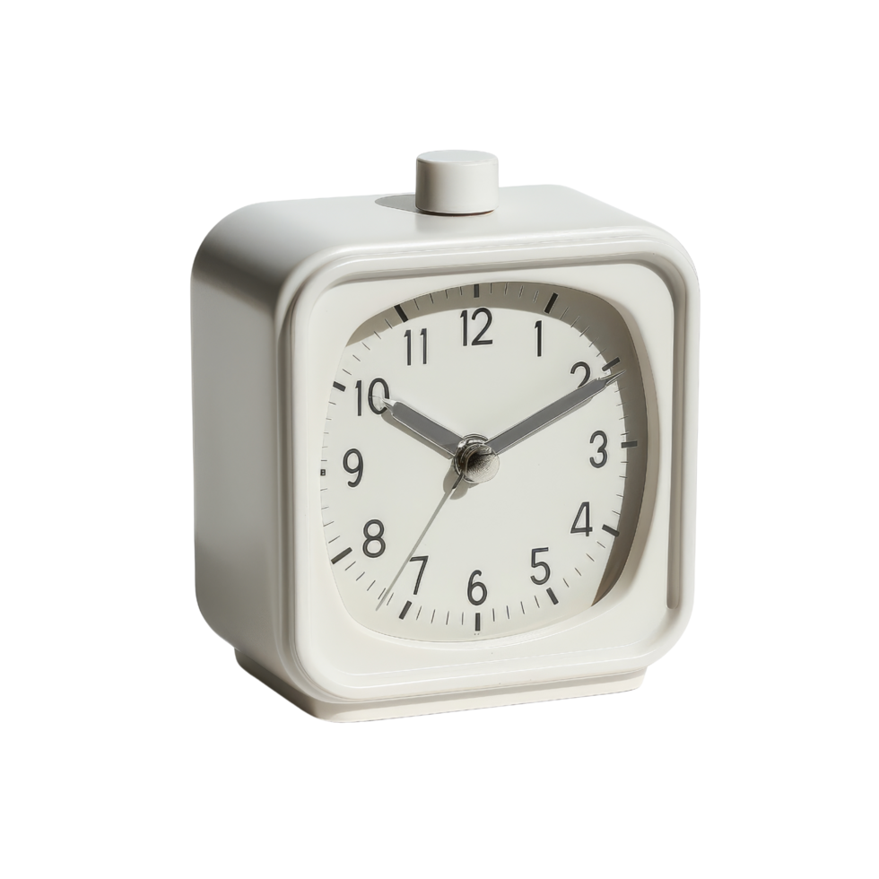 White Square Alarm Clock png