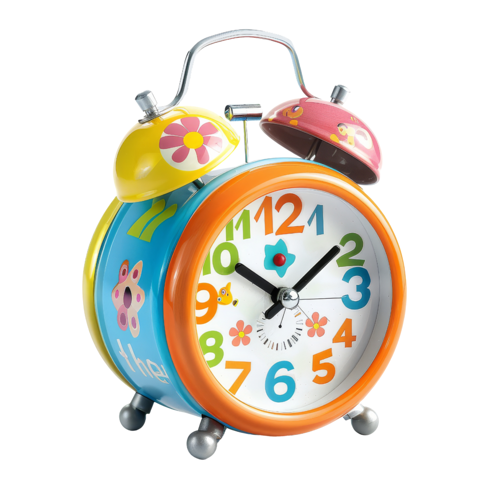Colorful Alarm Clock png