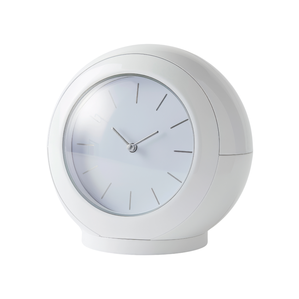 Modern White Clock png