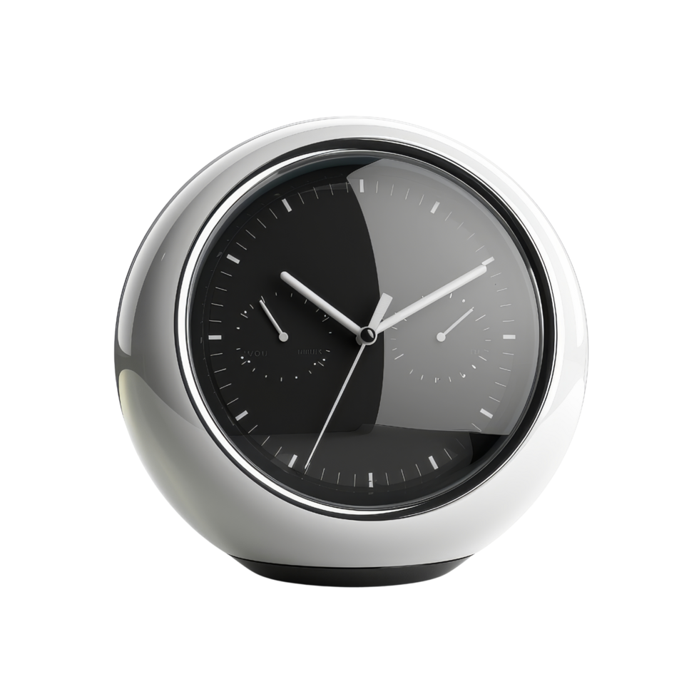 moderne l'horloge avec noir visage et blanc mains png