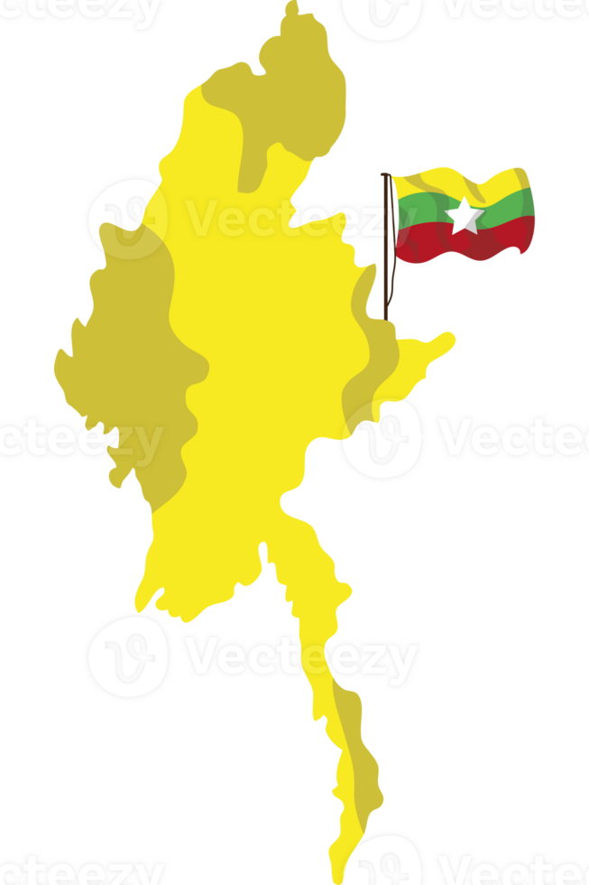 Myanmar map clip art png