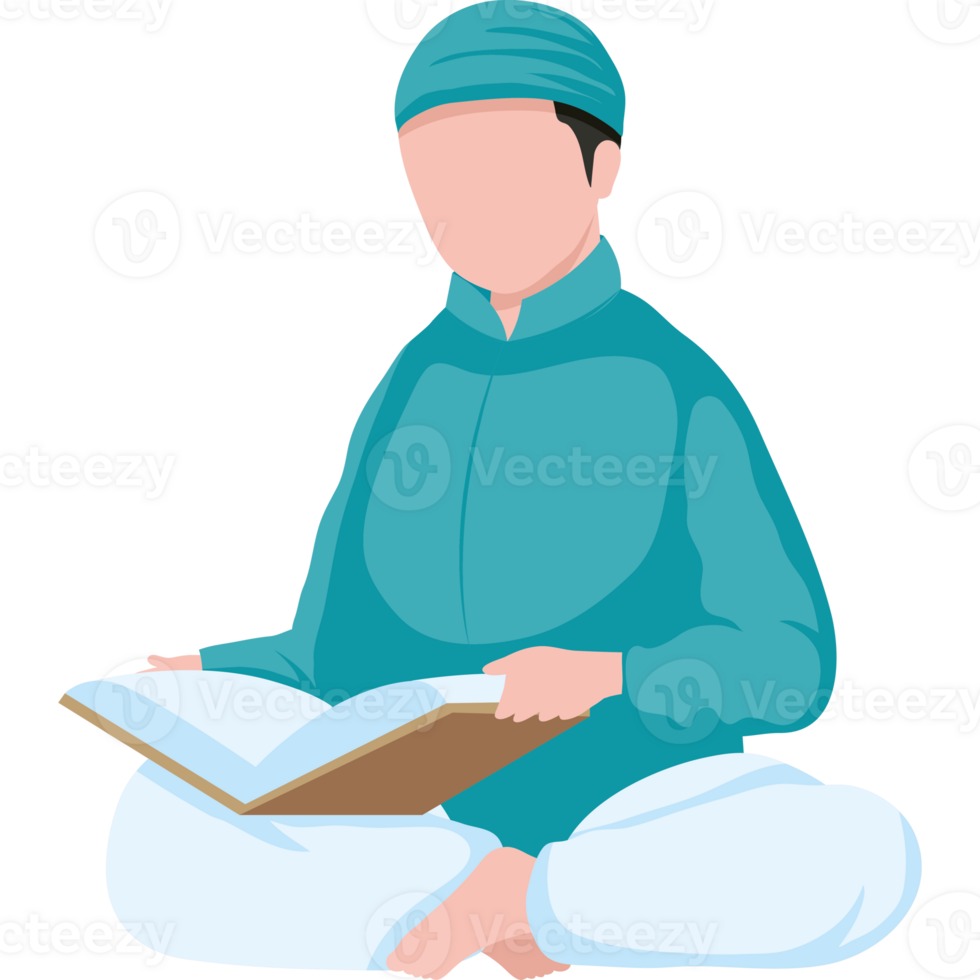 A man in a turban reading a book png