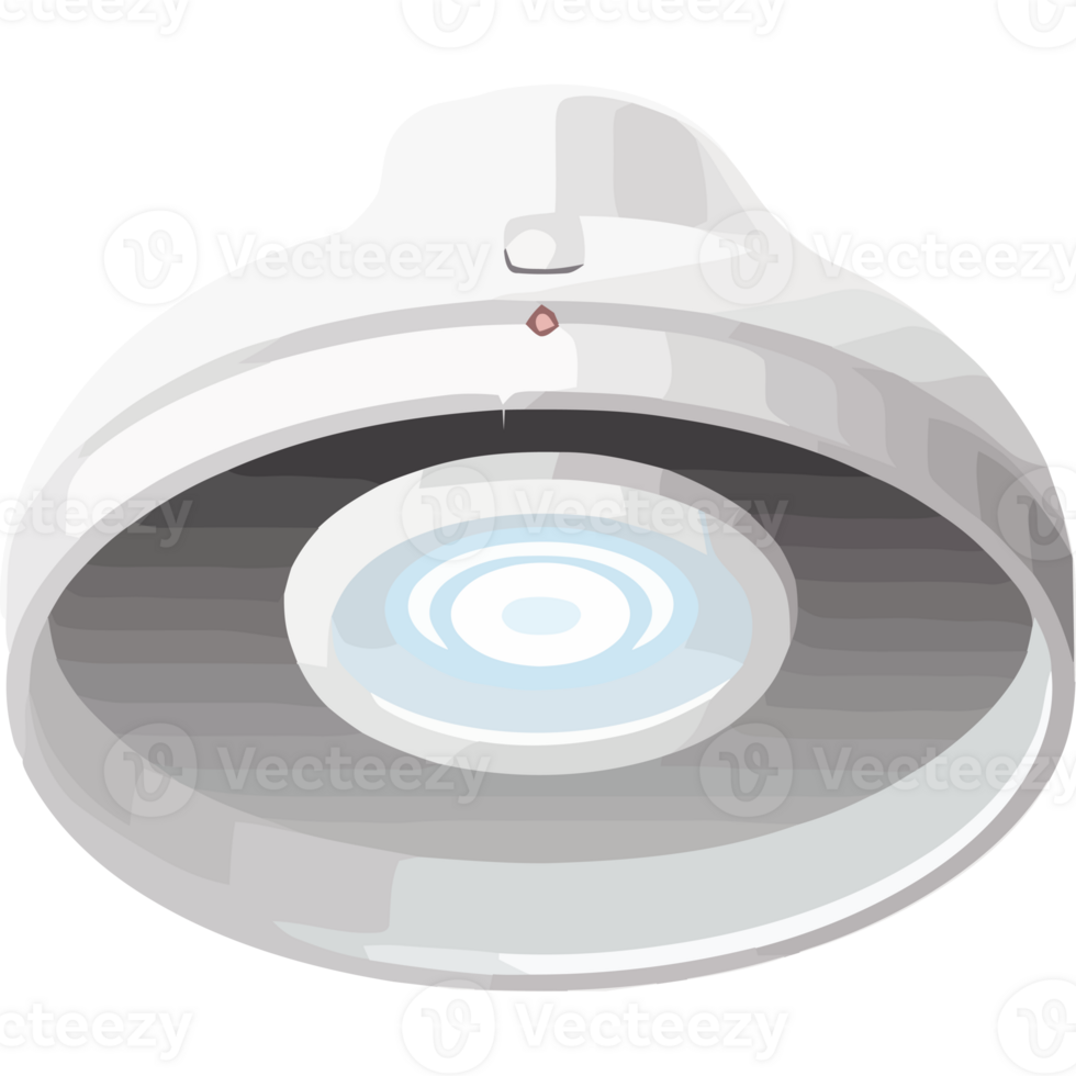 A white ceiling fan with a light on it png